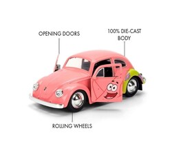 Jada Toys Sünger Bob / Patrick 1959 Volkswagen Beetle Model Aracı - Thumbnail