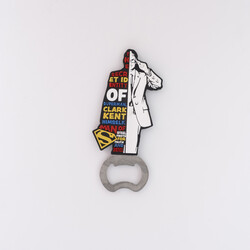 Superman - Clark Kent Collectible Lisanslı Manyetik Şişe Açacağı - Thumbnail