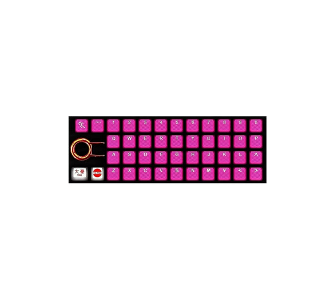 Tai Hao Cherry MX Switches 42Key Rubberized Gaming Keycaps Neon Pink
