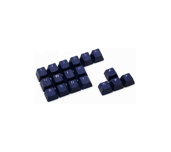 Tai Hao Rubber Gaming Aydınlatmalı Keycaps Set 18 Keys Double-Shot Dark Blue