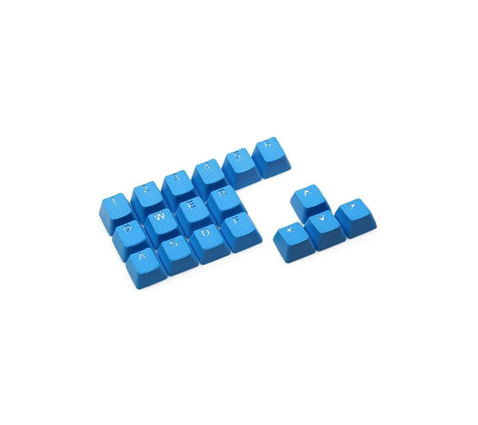 Tai Hao Rubber Gaming Aydınlatmalı Keycaps Set 18 Keys Double-Shot Neon Mavi