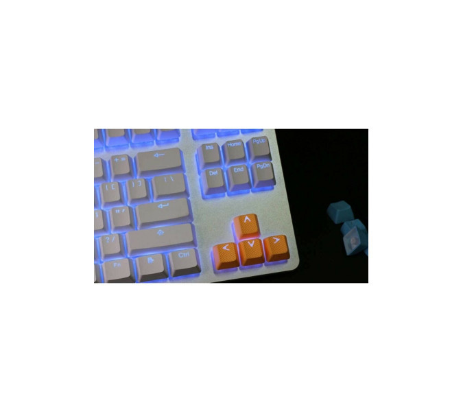 Tai Hao Rubber Gaming Aydınlatmalı Keycaps Set 18 Keys Double-Shot Neon Orange