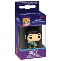 Funko Pop Keychain Kpop Demon Hunters Zoey - Thumbnail
