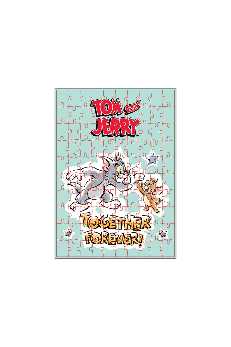 TOM AND JERRY TOGETHER FOREVER PUZZLE 100 PARCA - Thumbnail