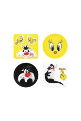 Tweety Ve Sylvester Özel Kesim Sticker Seti - Thumbnail