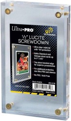 Ultra Pro - Ultra Pro Lucite UV 1/2 Inc Vidalı Tek Kart Sergileme Çerçevesi