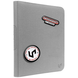 Ultra Pro - Ultra Pro Patchcraft Fermuarlı 9 Cepli Pro Binder 360 Kart Kapasiteli Gri