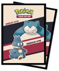 Ultra Pro - Ultra Pro Pokemon Snorlax & Munchlax Temalı 65 Adet Sleeve Kart Koruyucu
