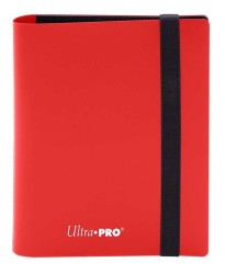 Ultra Pro - Ultra Pro Pro Eclipse Binder 4 Cepli 160 Kart Kapasiteli Albüm Apple Red