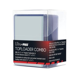 Ultra Pro - Ultra Pro Toploader Combo 25 Toploaders ve Saklama Kutusu