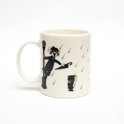 WARNER BROS 100TH LOONEY TUNES MUG TOM JERRY SINGING IN THE RAIN - Thumbnail