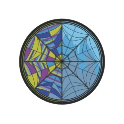 Wednesday Colourful Window Magnet - Thumbnail