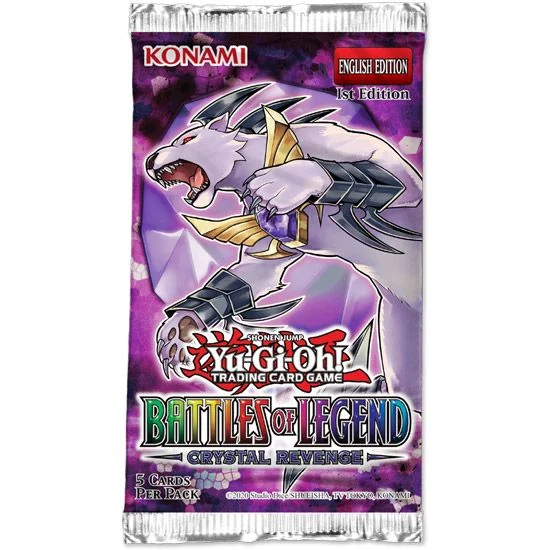  - Yugioh Trading Card Game Battles of Legend Crystal Revenge Booster Pack
