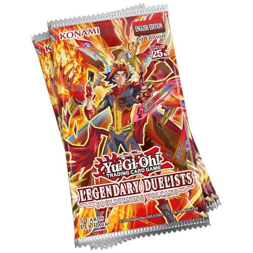 YUGIOH TRADING CARD GAME LEGENDARY DUELISTS SOULBURNING VOLCANO BOOSTER PACK