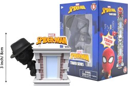 Yume Toys Hero Box Spiderman Tower Figür Spiderman Noir - Thumbnail